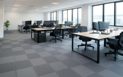 Revamp Your Workspace with interlocking floor tiles for office.