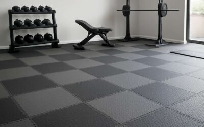 Elevate gyms and studios with interlocking rubber floor tiles for safety and durability