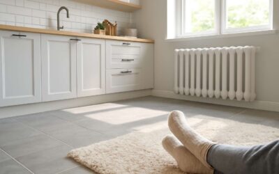 Winter Tile Tips: are floor tiles cold in winter and how to warm them up.