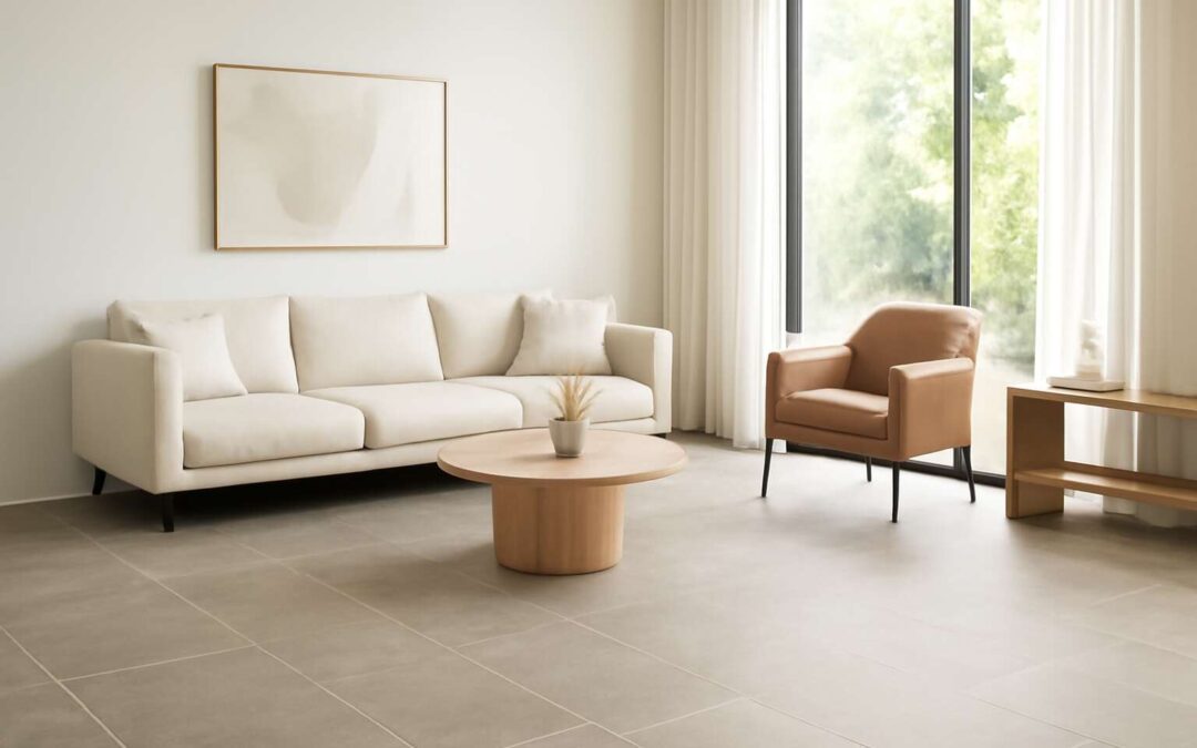 Elevate your space with modern floor tiles for living room, delivering style and durability.