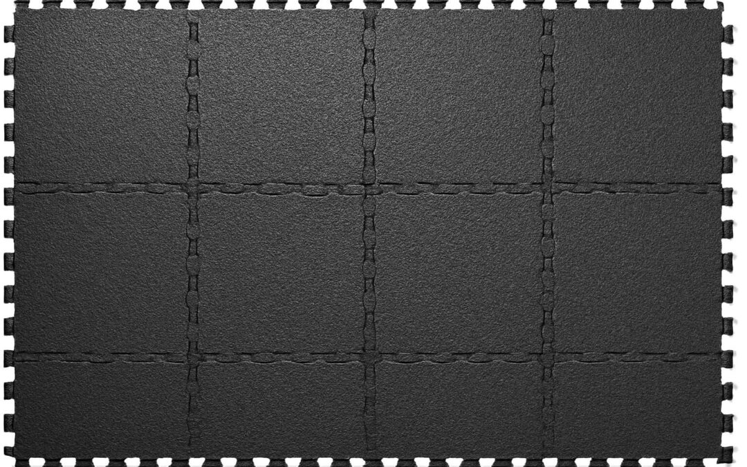 Get durable, easy-install flooring with rubber king interlocking floor tiles pack of 10